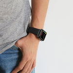 オイルワックス本革ストラップウォッチバンド、Apple Watch Series 8&7 41mm / SE 2&6&SE&5&4 40mm / 3&2&1 38mm対応、Apple Watch Series 7 41mm / 6 & SE & 5 & 4 40mm / 3 & 2 & 1 38mm対応
