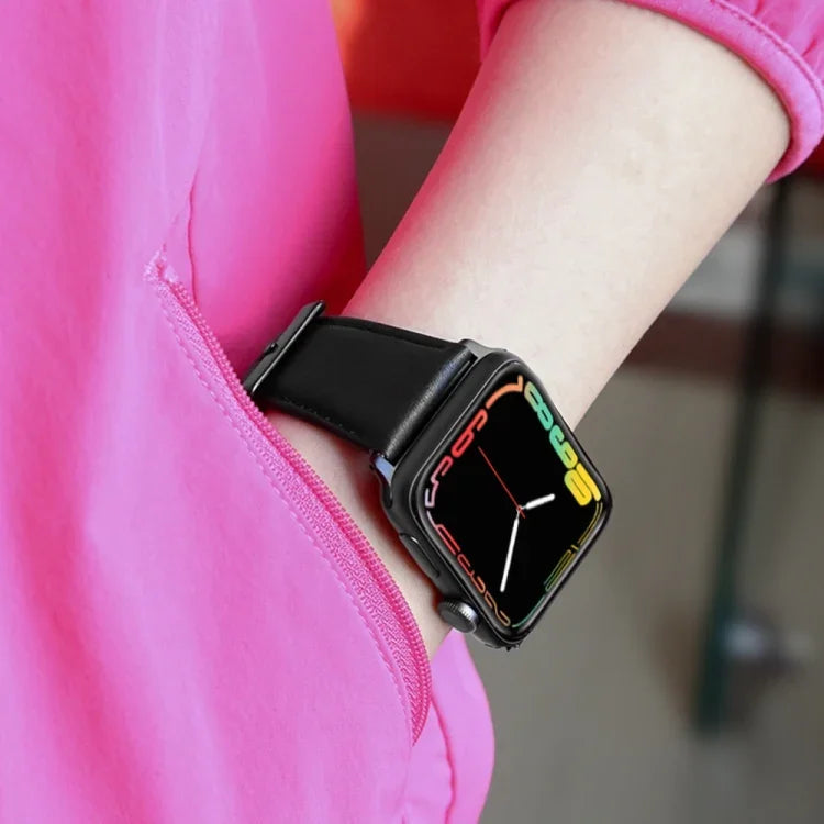 オイルワックス本革ストラップウォッチバンド、Apple Watch Series 8&7 41mm / SE 2&6&SE&5&4 40mm / 3&2&1 38mm対応、Apple Watch Series 7 41mm / 6 & SE & 5 & 4 40mm / 3 & 2 & 1 38mm対応