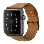 オイルワックス本革ストラップウォッチバンド、Apple Watch Series 8&7 41mm / SE 2&6&SE&5&4 40mm / 3&2&1 38mm対応、Apple Watch Series 7 41mm / 6 & SE & 5 & 4 40mm / 3 & 2 & 1 38mm対応