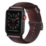 オイルワックス本革ストラップウォッチバンド、Apple Watch Series 8&7 41mm / SE 2&6&SE&5&4 40mm / 3&2&1 38mm対応、Apple Watch Series 7 41mm / 6 & SE & 5 & 4 40mm / 3 & 2 & 1 38mm対応