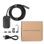 Y17 5MP 12mm デュアルレンズ HD オートフォーカス WiFi 工業用デジタル内視鏡 ズーム可能 スネークカメラ, 1m ハードケーブル, 3.5m ハードケーブル, 5m ハードケーブル, 10m ハードケーブル