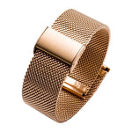 304 Stainless Steel Single Buckle Replacement Strap Watchband, 16mm, 18mm, 20mm, 22mm
