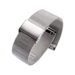 304 Stainless Steel Single Buckle Replacement Strap Watchband, 16mm, 18mm, 20mm, 22mm