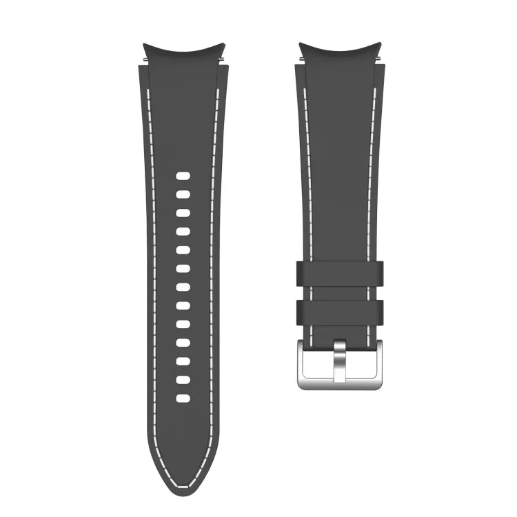 シリコン縫い目交換用ストラップバンド、Samsung Galaxy Watch4 / Watch4 Classic対応