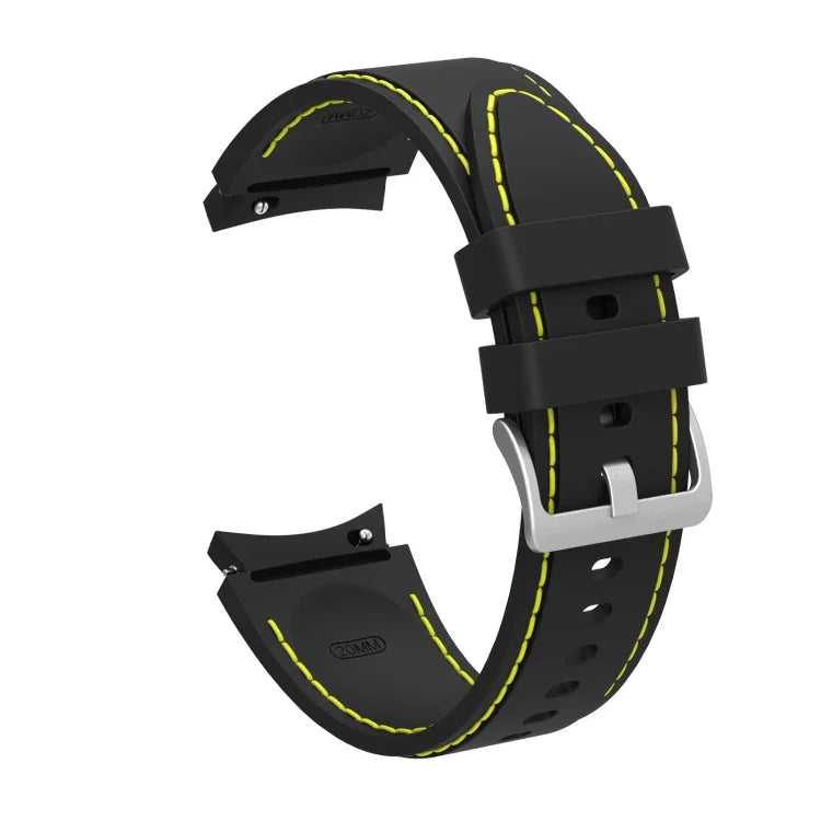 シリコン縫い目交換用ストラップバンド、Samsung Galaxy Watch4 / Watch4 Classic対応