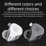 KZ DQ6 3ユニットダイナミックHiFiインイヤー有線イヤホン、マイクなし、マイク付き