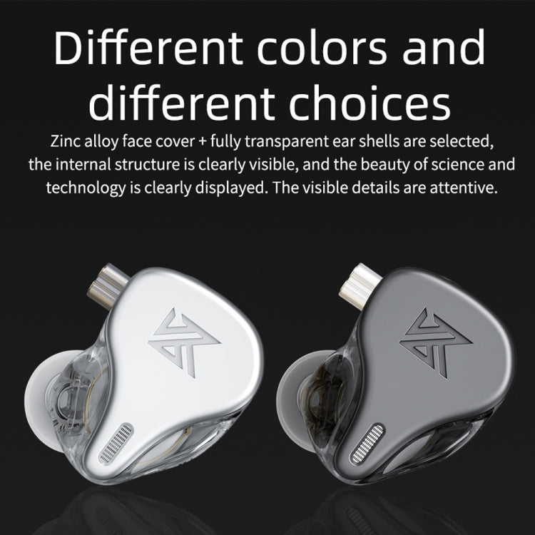 KZ DQ6 3ユニットダイナミックHiFiインイヤー有線イヤホン、マイクなし、マイク付き