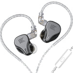 KZ DQ6 3ユニットダイナミックHiFiインイヤー有線イヤホン、マイクなし、マイク付き