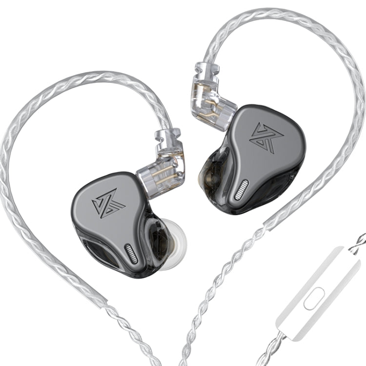 KZ DQ6 3ユニットダイナミックHiFiインイヤー有線イヤホン、マイクなし、マイク付き