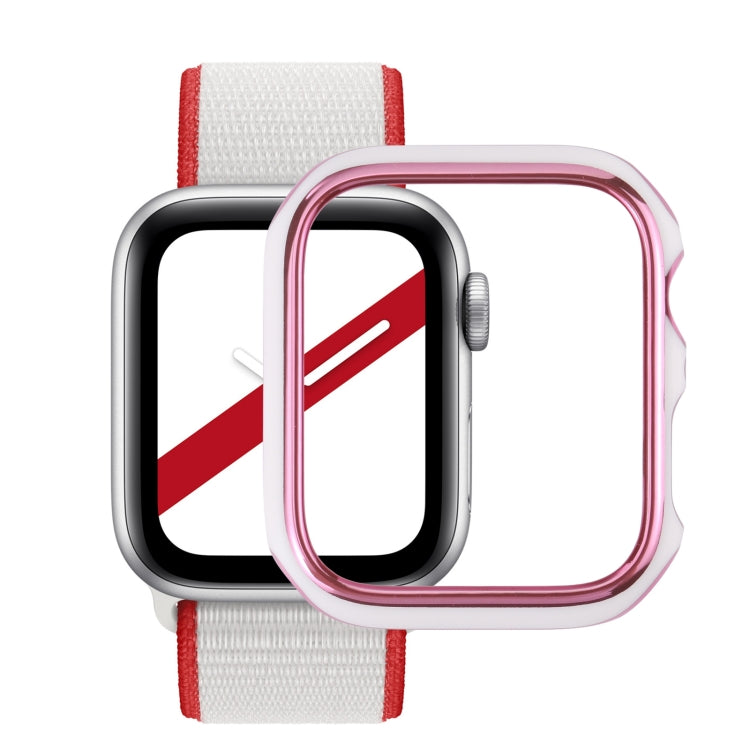 ツートン電気めっきPC保護ウォッチケース、Apple Watch Series 6 / 5 / 4 / Watch SE 44mm用、Apple Watch Series 3 & 2 & 1 42mm用、Apple Watch Series 6 / 5 / 4 / Watch SE 40mm用