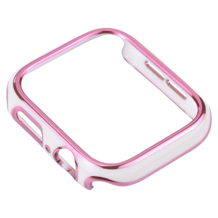 ツートン電気めっきPC保護ウォッチケース、Apple Watch Series 6 / 5 / 4 / Watch SE 44mm用、Apple Watch Series 3 & 2 & 1 42mm用、Apple Watch Series 6 / 5 / 4 / Watch SE 40mm用