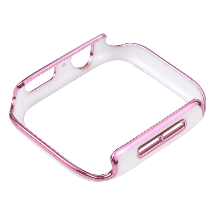 ツートン電気めっきPC保護ウォッチケース、Apple Watch Series 6 / 5 / 4 / Watch SE 44mm用、Apple Watch Series 3 & 2 & 1 42mm用、Apple Watch Series 6 / 5 / 4 / Watch SE 40mm用