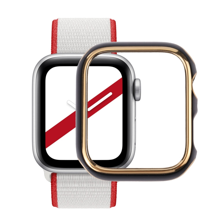 ツートン電気めっきPC保護ウォッチケース、Apple Watch Series 6 / 5 / 4 / Watch SE 44mm用、Apple Watch Series 3 & 2 & 1 42mm用、Apple Watch Series 6 / 5 / 4 / Watch SE 40mm用