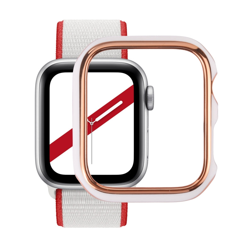 ツートン電気めっきPC保護ウォッチケース、Apple Watch Series 6 / 5 / 4 / Watch SE 44mm用、Apple Watch Series 3 & 2 & 1 42mm用、Apple Watch Series 6 / 5 / 4 / Watch SE 40mm用