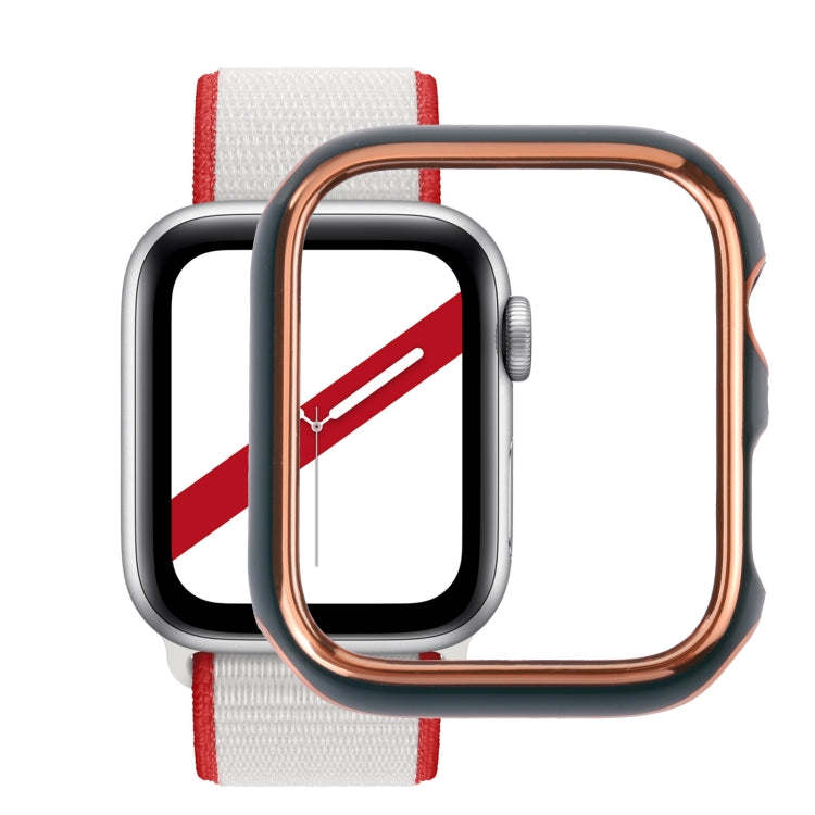 ツートン電気めっきPC保護ウォッチケース、Apple Watch Series 6 / 5 / 4 / Watch SE 44mm用、Apple Watch Series 3 & 2 & 1 42mm用、Apple Watch Series 6 / 5 / 4 / Watch SE 40mm用