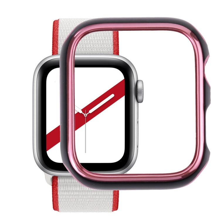 ツートン電気めっきPC保護ウォッチケース、Apple Watch Series 6 / 5 / 4 / Watch SE 44mm用、Apple Watch Series 3 & 2 & 1 42mm用、Apple Watch Series 6 / 5 / 4 / Watch SE 40mm用
