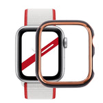 ツートン電気めっきPC保護ウォッチケース、Apple Watch Series 6 / 5 / 4 / Watch SE 44mm用、Apple Watch Series 3 & 2 & 1 42mm用、Apple Watch Series 6 / 5 / 4 / Watch SE 40mm用