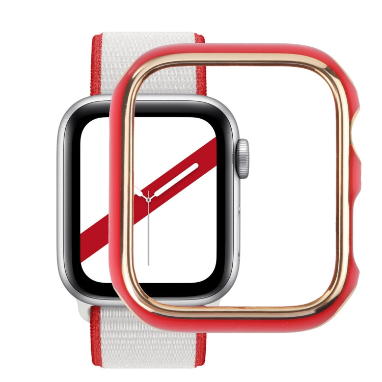ツートン電気めっきPC保護ウォッチケース、Apple Watch Series 6 / 5 / 4 / Watch SE 44mm用、Apple Watch Series 3 & 2 & 1 42mm用、Apple Watch Series 6 / 5 / 4 / Watch SE 40mm用