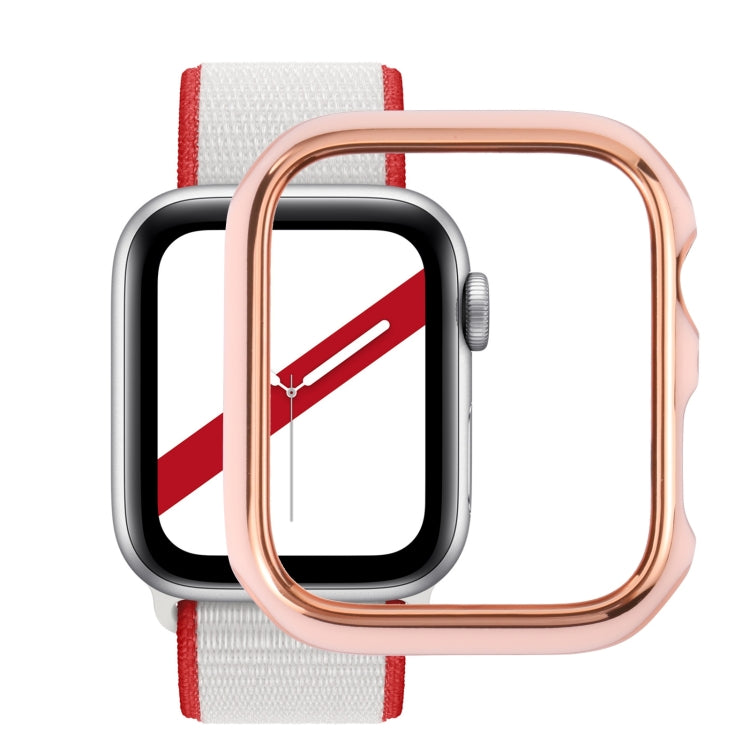ツートン電気めっきPC保護ウォッチケース、Apple Watch Series 6 / 5 / 4 / Watch SE 44mm用、Apple Watch Series 3 & 2 & 1 42mm用、Apple Watch Series 6 / 5 / 4 / Watch SE 40mm用