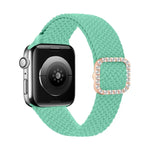 調節可能なナイロン編み伸縮性ダイヤモンドバックル交換用ストラップ Apple Watch Series 用, 7 & 6 & SE & 5 & 4 40mm/3 & 2 & 1 38mm, 7 & 6 & SE & 5 & 4 44mm/3 & 2 & 1 42mm