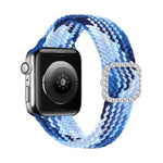 調節可能なナイロン編み伸縮性ダイヤモンドバックル交換用ストラップ Apple Watch Series 用, 7 & 6 & SE & 5 & 4 40mm/3 & 2 & 1 38mm, 7 & 6 & SE & 5 & 4 44mm/3 & 2 & 1 42mm