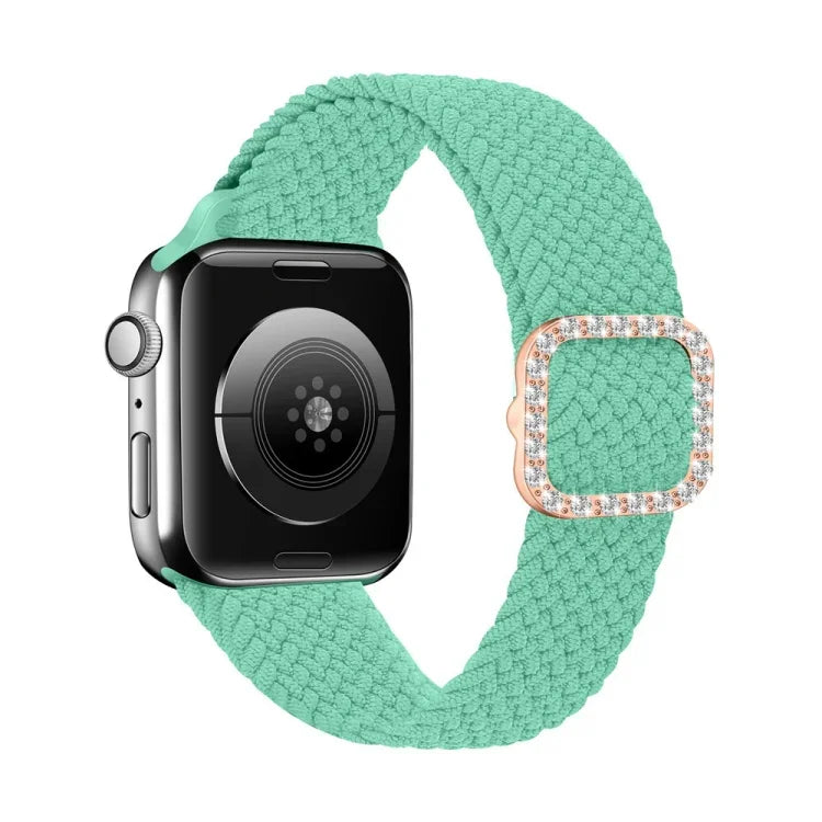 調節可能なナイロン編み伸縮性ダイヤモンドバックル交換用ストラップ Apple Watch Series 用, 7 & 6 & SE & 5 & 4 40mm/3 & 2 & 1 38mm, 7 & 6 & SE & 5 & 4 44mm/3 & 2 & 1 42mm