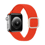調節可能なナイロン編み伸縮性ダイヤモンドバックル交換用ストラップ Apple Watch Series 用, 7 & 6 & SE & 5 & 4 40mm/3 & 2 & 1 38mm, 7 & 6 & SE & 5 & 4 44mm/3 & 2 & 1 42mm