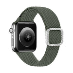 調節可能なナイロン編み伸縮性ダイヤモンドバックル交換用ストラップ Apple Watch Series 用, 7 & 6 & SE & 5 & 4 40mm/3 & 2 & 1 38mm, 7 & 6 & SE & 5 & 4 44mm/3 & 2 & 1 42mm