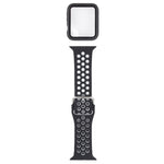 シリコン交換ストラップウォッチバンド＋スクリーンプロテクター付き保護ケースセット、Apple Watch Series 3 & 2 & 1 38mm用、Apple Watch Series 6 / 5 / 4 / Watch SE 40mm用
