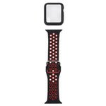 シリコン交換ストラップウォッチバンド＋スクリーンプロテクター付き保護ケースセット、Apple Watch Series 3 & 2 & 1 38mm用、Apple Watch Series 6 / 5 / 4 / Watch SE 40mm用