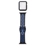 シリコン交換ストラップウォッチバンド＋スクリーンプロテクター付き保護ケースセット、Apple Watch Series 3 & 2 & 1 38mm用、Apple Watch Series 6 / 5 / 4 / Watch SE 40mm用
