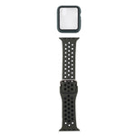 シリコン交換ストラップウォッチバンド＋スクリーンプロテクター付き保護ケースセット、Apple Watch Series 3 & 2 & 1 38mm用、Apple Watch Series 6 / 5 / 4 / Watch SE 40mm用
