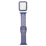 シリコン交換ストラップウォッチバンド＋スクリーンプロテクター付き保護ケースセット、Apple Watch Series 3 & 2 & 1 38mm用、Apple Watch Series 6 / 5 / 4 / Watch SE 40mm用