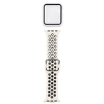 シリコン交換ストラップウォッチバンド＋スクリーンプロテクター付き保護ケースセット、Apple Watch Series 3 & 2 & 1 38mm用、Apple Watch Series 6 / 5 / 4 / Watch SE 40mm用