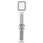 シリコン交換ストラップウォッチバンド＋スクリーンプロテクター付き保護ケースセット、Apple Watch Series 3 & 2 & 1 38mm用、Apple Watch Series 6 / 5 / 4 / Watch SE 40mm用