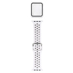 シリコン交換ストラップウォッチバンド＋スクリーンプロテクター付き保護ケースセット、Apple Watch Series 3 & 2 & 1 38mm用、Apple Watch Series 6 / 5 / 4 / Watch SE 40mm用