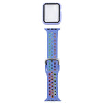 シリコン交換用ストラップ＋画面保護フィルム付き保護ケースセット Apple Watch Series 3 & 2 & 1 42mm 用、Apple Watch Series 6 / 5 / 4 / Watch SE 44mm 用