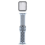 シリコン交換用ストラップ＋画面保護フィルム付き保護ケースセット Apple Watch Series 3 & 2 & 1 42mm 用、Apple Watch Series 6 / 5 / 4 / Watch SE 44mm 用