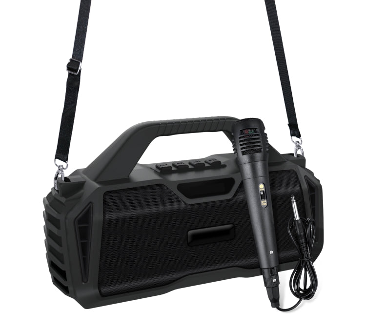 New Rixing NR-6011M Bluetooth 5.0 ポータブルアウトドアカラオケ ワイヤレス Bluetoothスピーカー マイク＆ショルダーストラップ付き NR-6011M（ブラック）、NR-6011M（レッド）、NR-6011M（ブルー）、NR-6011M（グリーン）