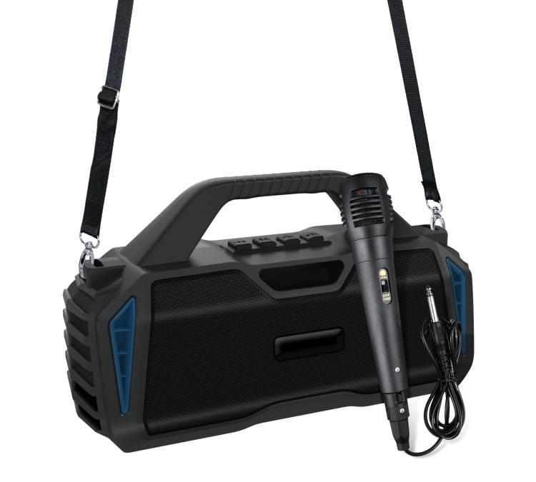 New Rixing NR-6011M Bluetooth 5.0 ポータブルアウトドアカラオケ ワイヤレス Bluetoothスピーカー マイク＆ショルダーストラップ付き NR-6011M（ブラック）、NR-6011M（レッド）、NR-6011M（ブルー）、NR-6011M（グリーン）