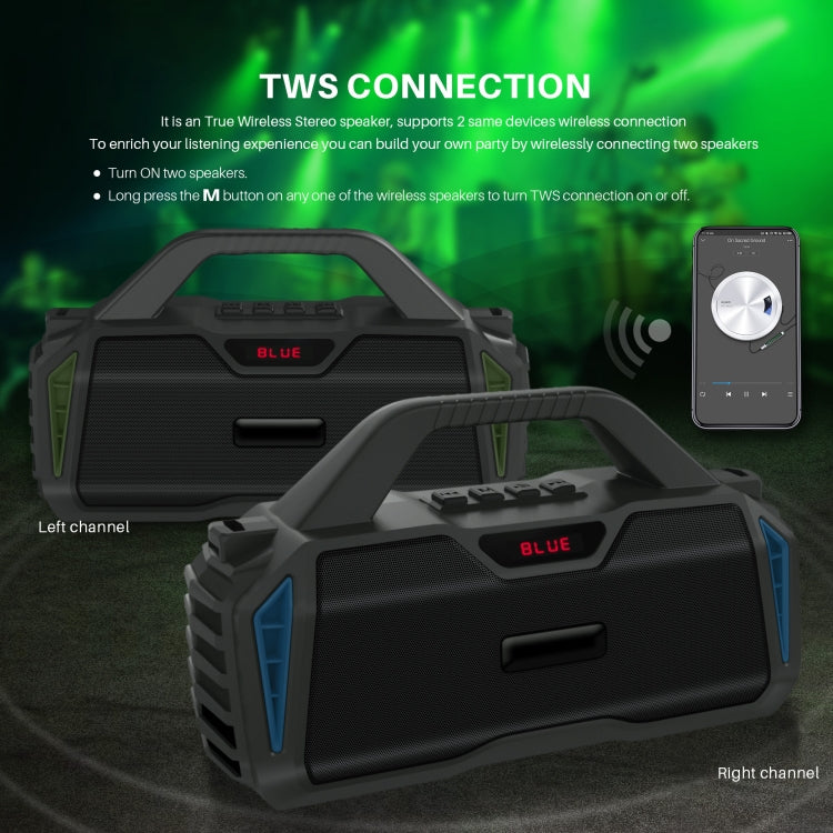 New Rixing NR-6011M Bluetooth 5.0 ポータブルアウトドアカラオケ ワイヤレス Bluetoothスピーカー マイク＆ショルダーストラップ付き NR-6011M（ブラック）、NR-6011M（レッド）、NR-6011M（ブルー）、NR-6011M（グリーン）