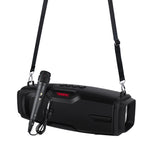 New Rixing NR-6012M Bluetooth 5.0 ポータブルアウトドアカラオケ ワイヤレス Bluetoothスピーカー マイク＆ショルダーストラップ付き NR-6012M（ブルー）、NR-6012M（グリーン）、NR-6012M（ブラック）、NR-6012M（レッド）