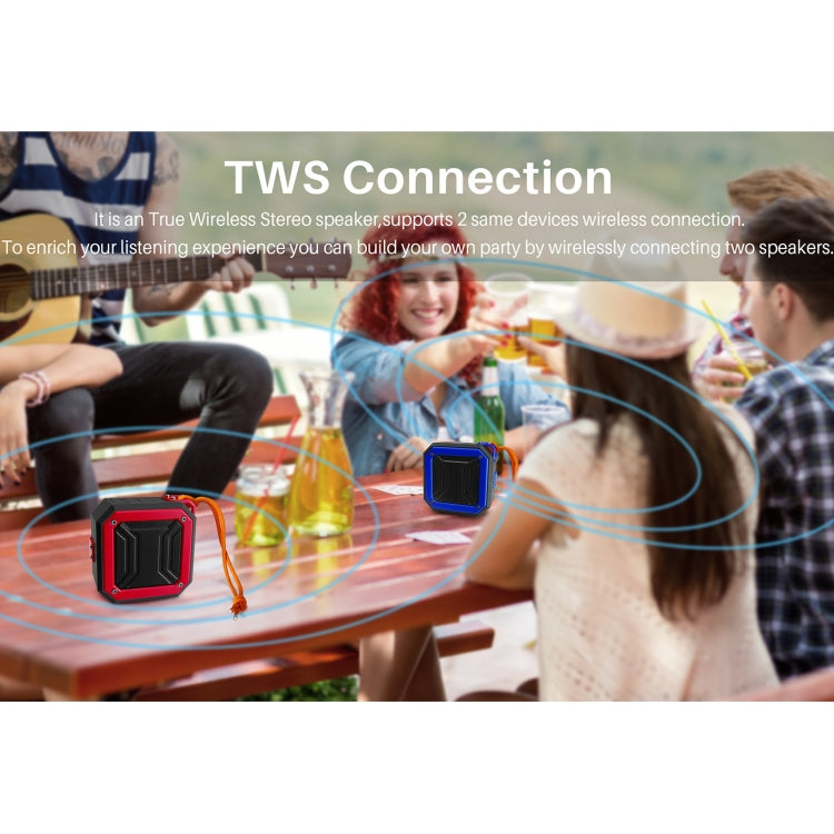 New Rixing NR-103 ミニ TWS Bluetoothスピーカー ストラップ付き NR-103（オレンジ）、NR-103（ブラック）、NR-103（レッド）、NR-103（ブルー）、NR-103（グリーン）