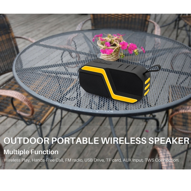 NewRixing NR-5019 アウトドアポータブル Bluetoothスピーカー ハンズフリー通話／TFカード／FM／Uディスク対応