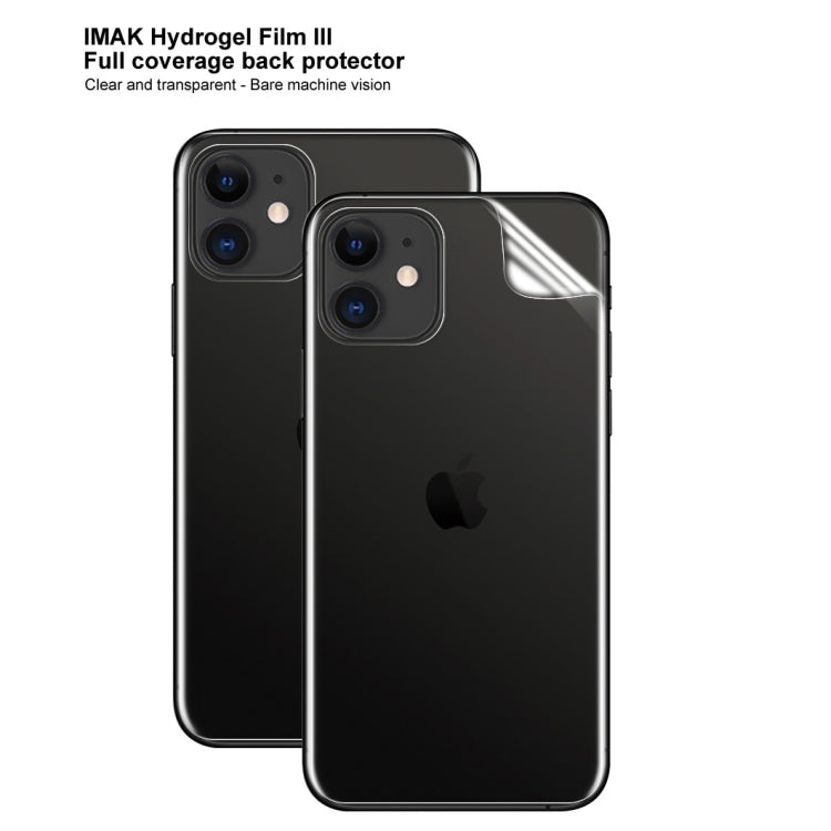 2枚セット IMAK カーブドフルスクリーン ハイドロゲルフィルム 3 バックプロテクター、iPhone 11用、iPhone 11 Pro用、iPhone 11 Pro Max用