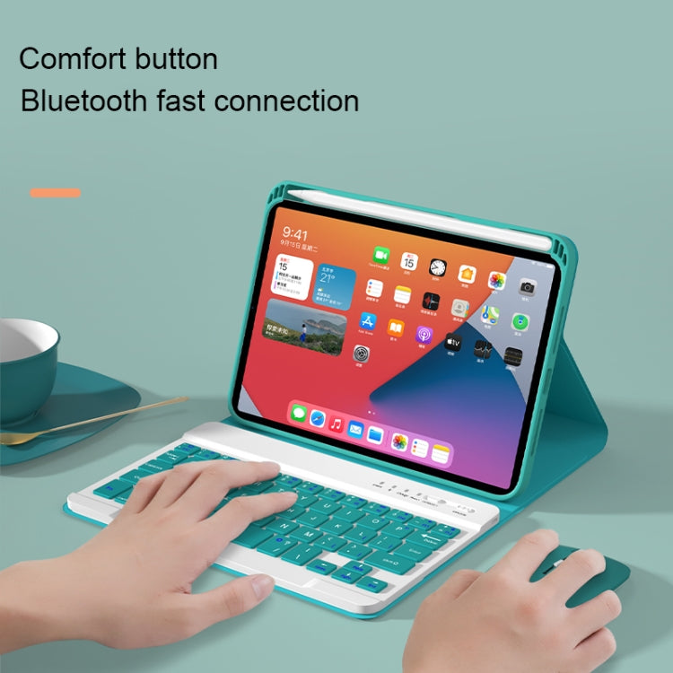 HK006 スクエアキー着脱式Bluetoothキーボードレザーケース ホルダー付き iPad mini 6用