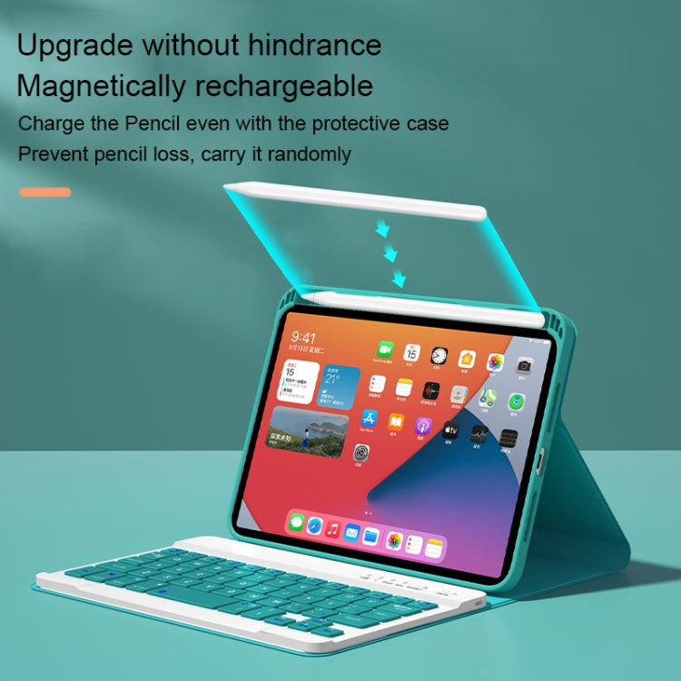 HK006 スクエアキー着脱式Bluetoothキーボードレザーケース ホルダー付き iPad mini 6用