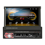 9601C HD 7インチ ユニバーサル車載手動格納式スクリーン MP5プレーヤー Carplay対応, FM & Bluetooth & TFカード対応, 9601C