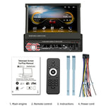 9601C HD 7インチ ユニバーサル車載手動格納式スクリーン MP5プレーヤー Carplay対応, FM & Bluetooth & TFカード対応, 9601C
