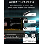 9601C HD 7インチ ユニバーサル車載手動格納式スクリーン MP5プレーヤー Carplay対応, FM & Bluetooth & TFカード対応, 9601C
